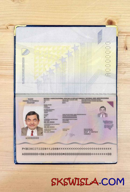 Bośnia i Hercegowina zdjęcie do paszportu pliki PSD, skan i fotografowany obraz